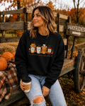 Autumn Leaves & Coffee Please Crewneck