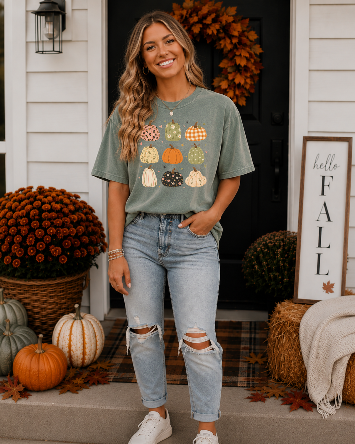 Boho Pumpkins Tee