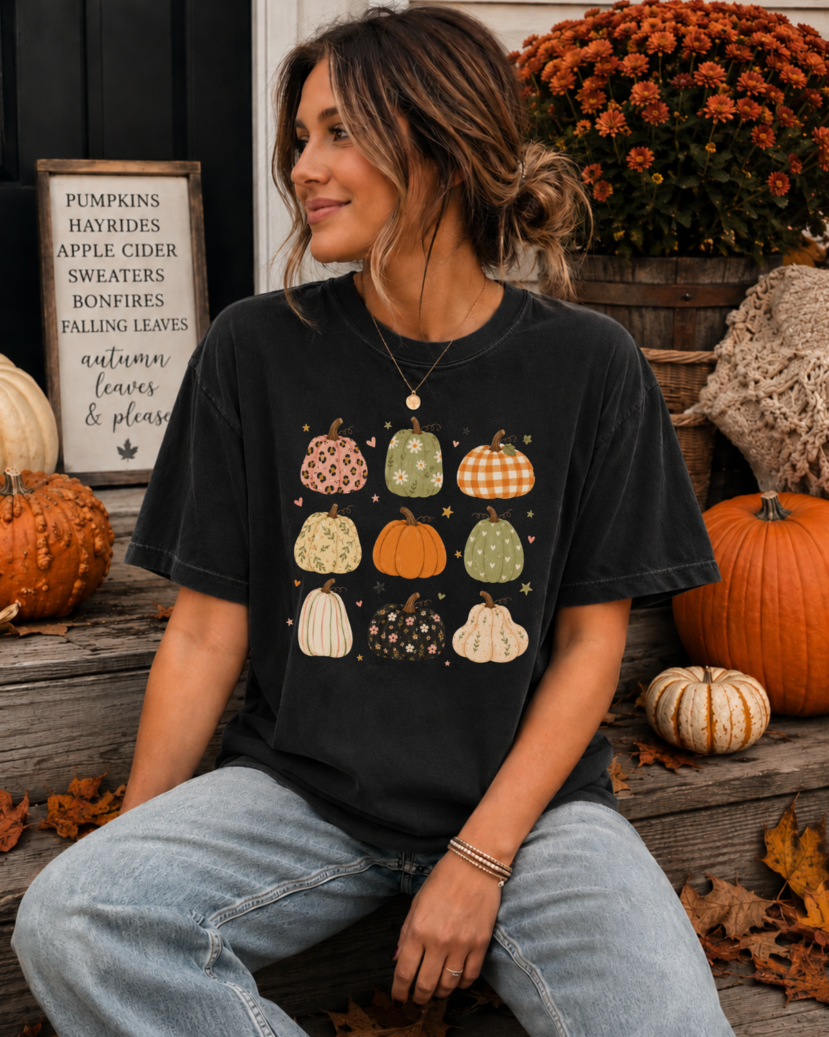 Boho Pumpkins Tee