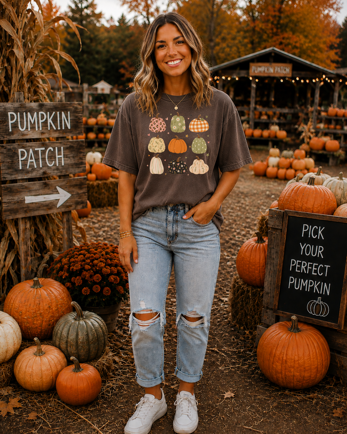 Boho Pumpkins Tee