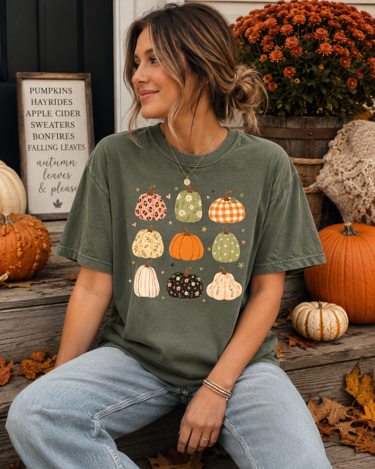 Boho Pumpkins Tee