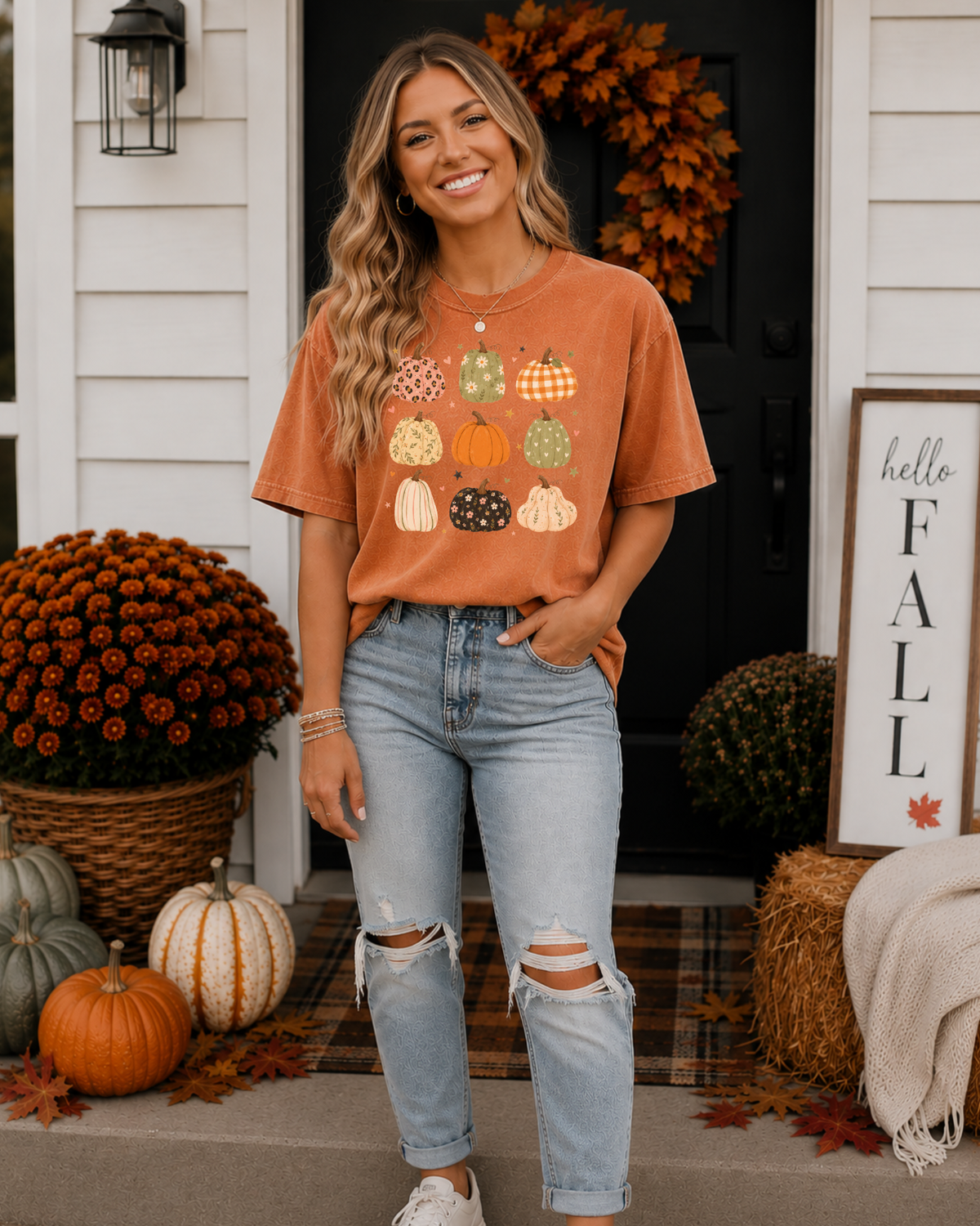 Boho Pumpkins Tee