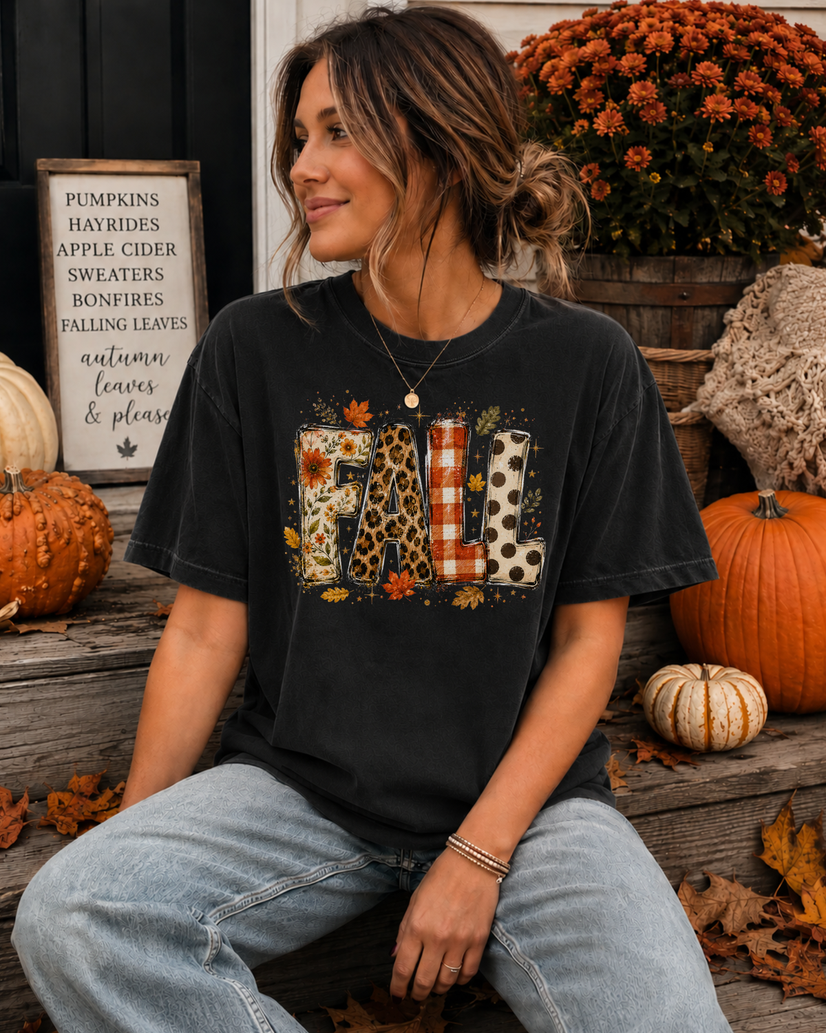 Fall Patchwork Tee