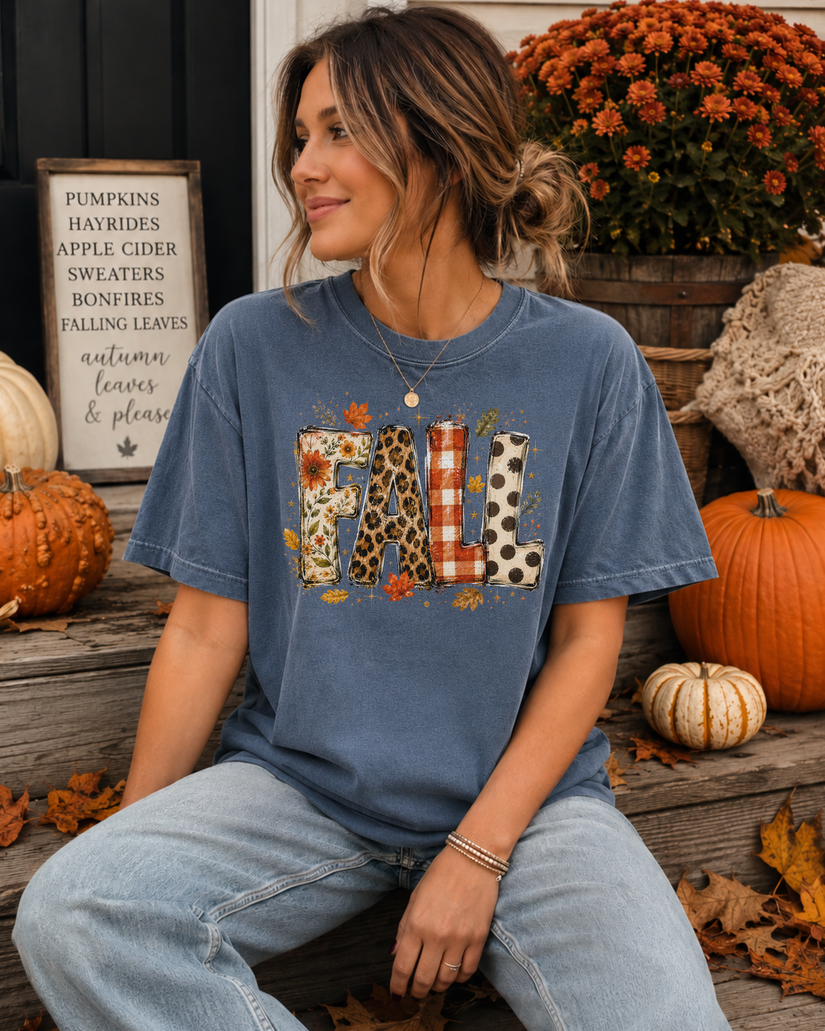 Fall Patchwork Tee