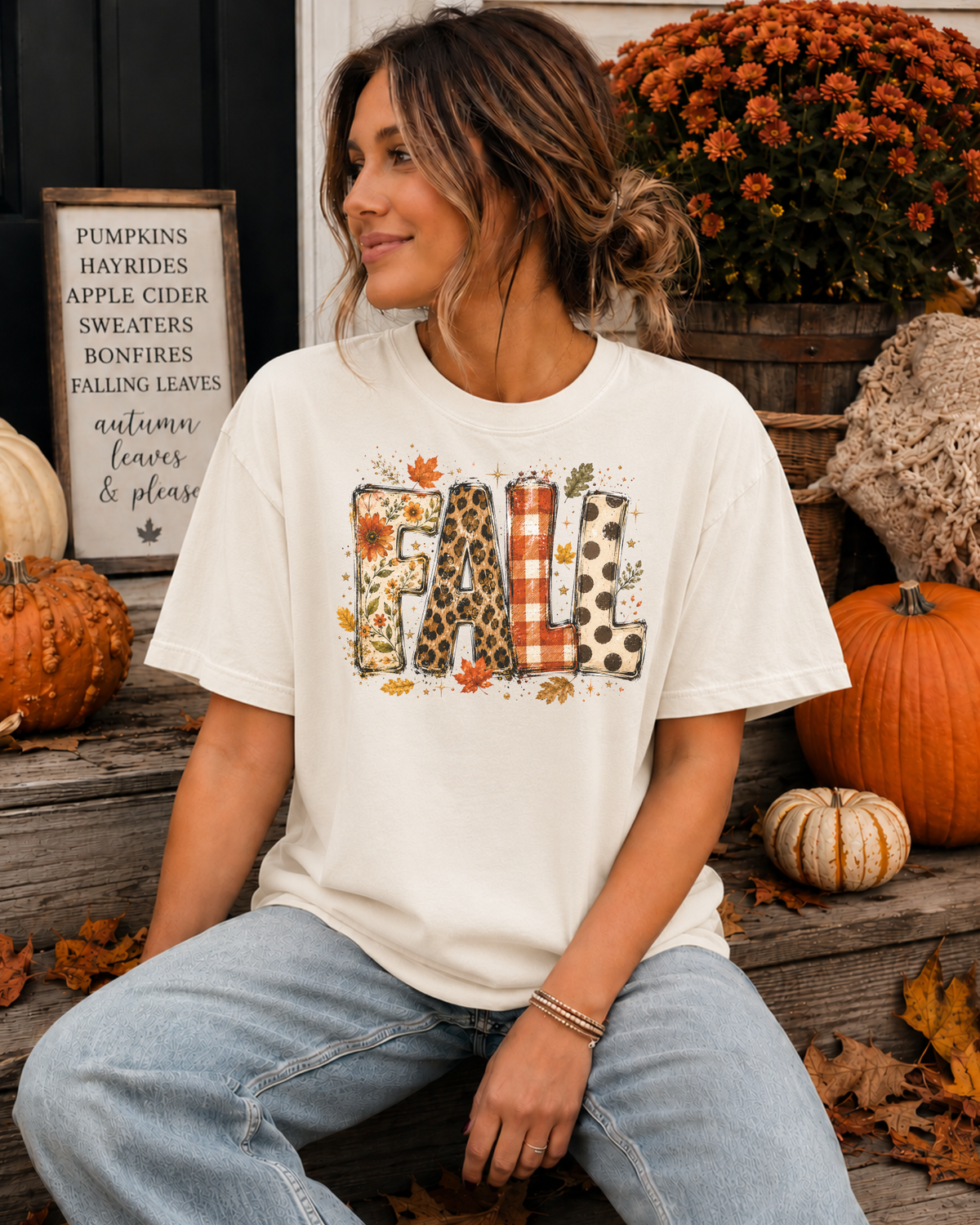 Fall Patchwork Tee