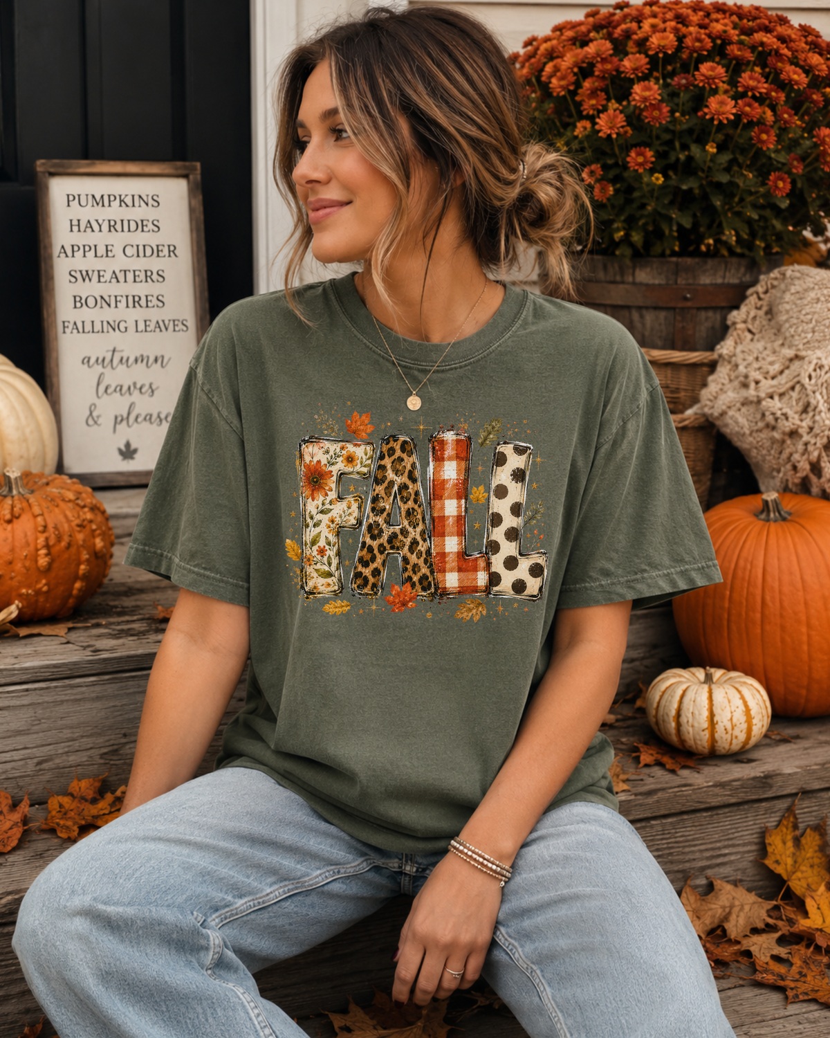 Fall Patchwork Tee