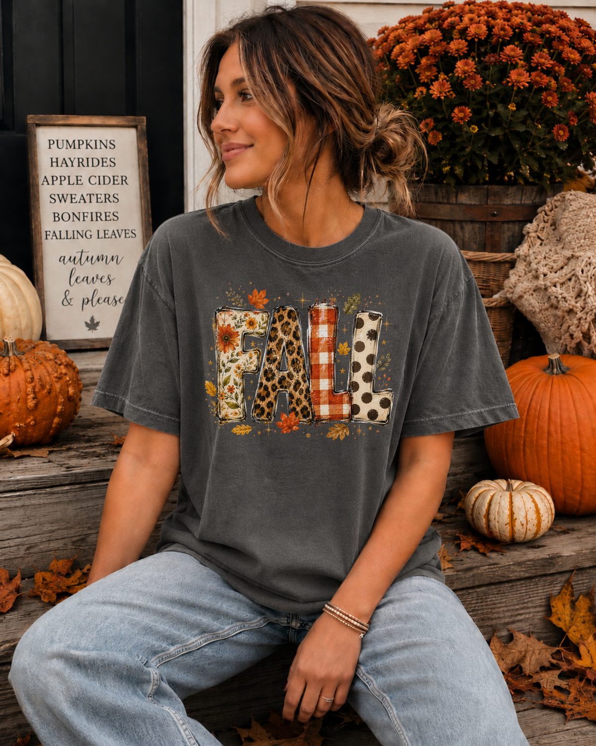 Fall Patchwork Tee