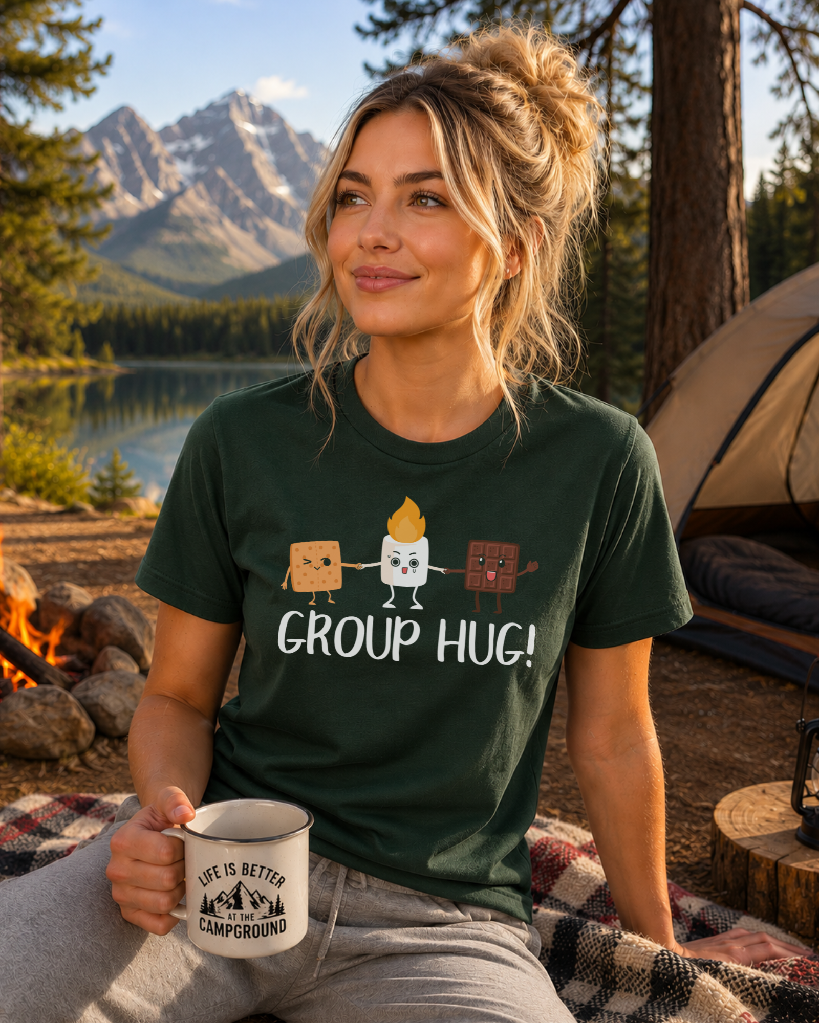 Group Hug! Camping Tee