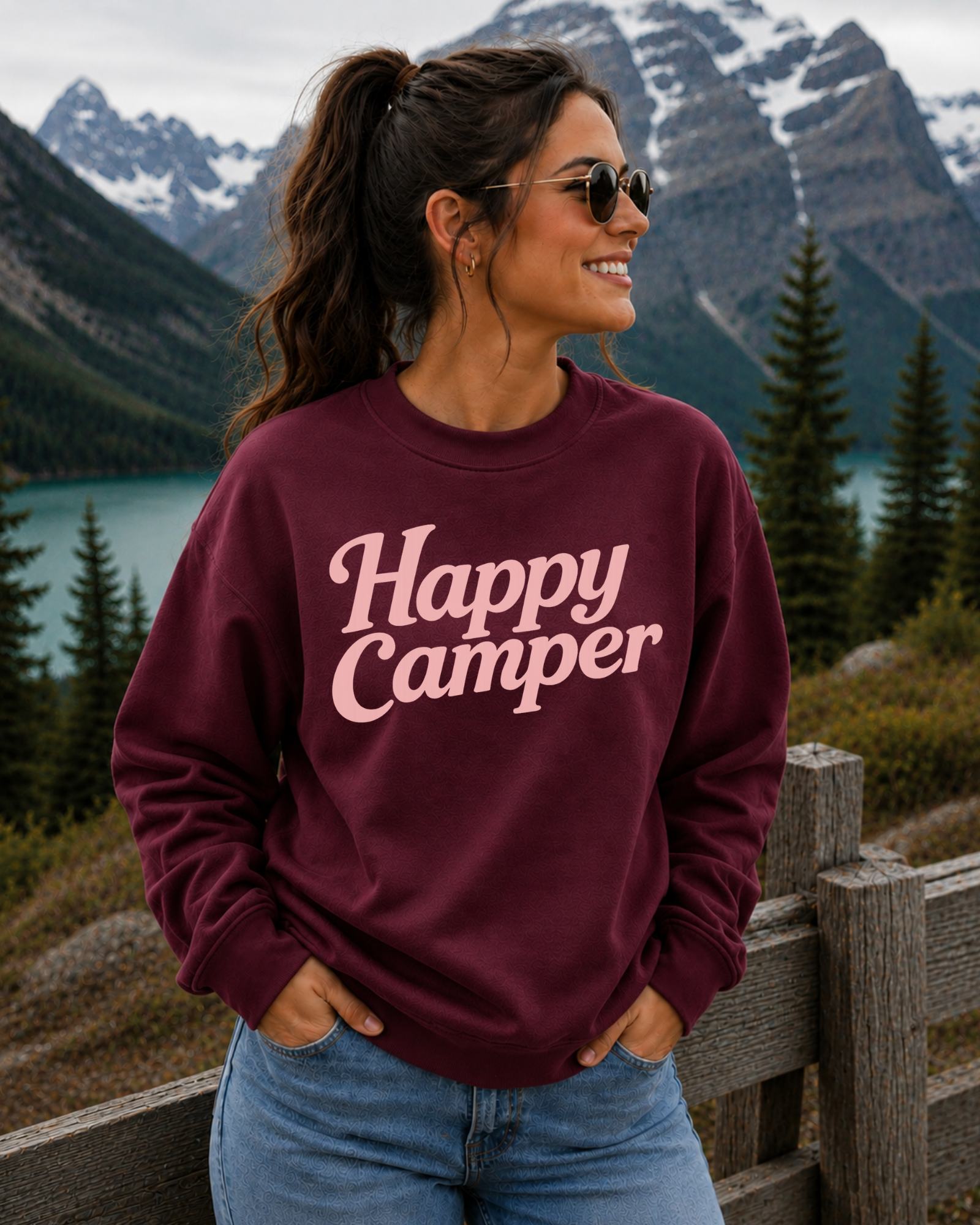 Happy Camper Crewneck Sweatshirt