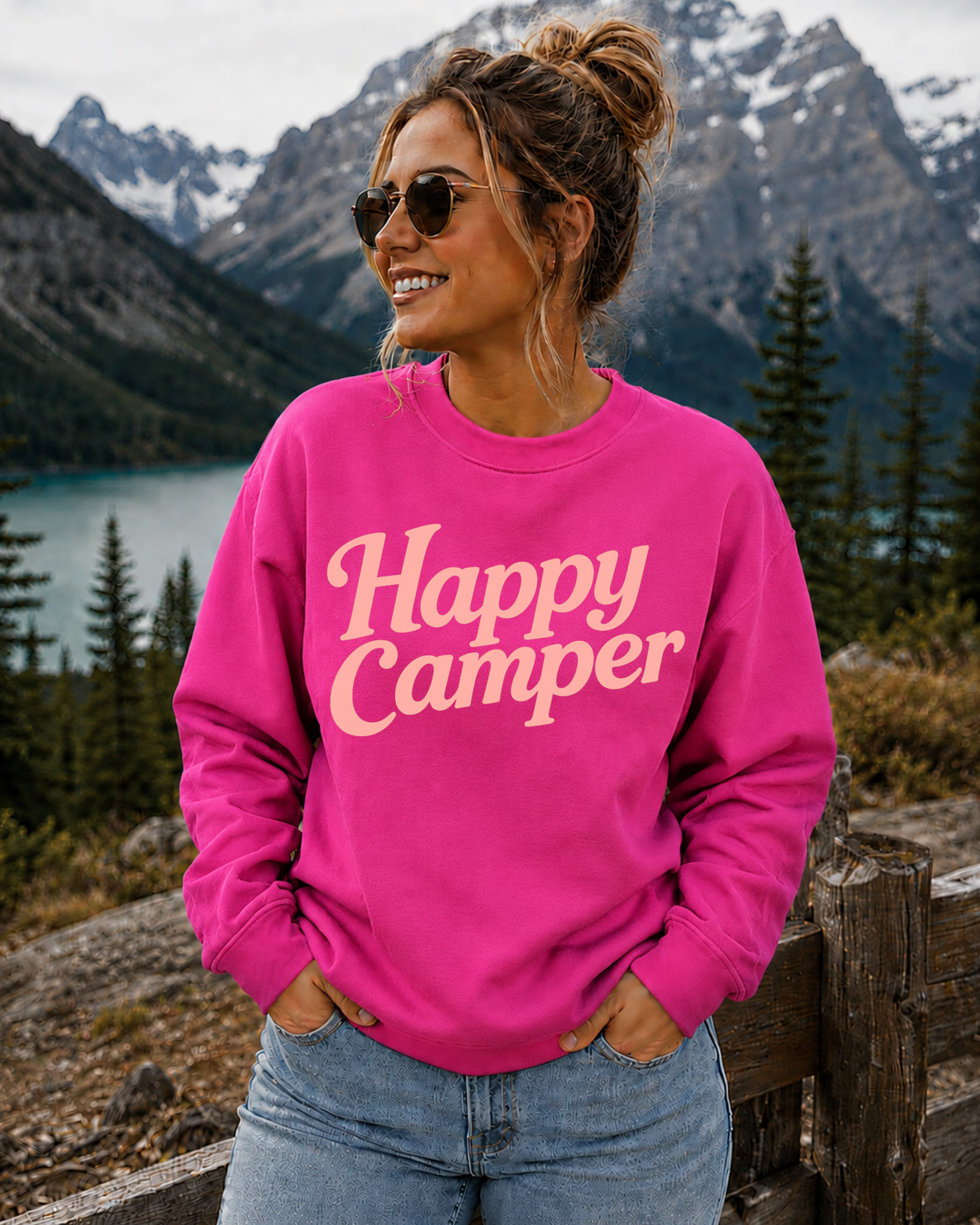 Happy Camper Crewneck Sweatshirt