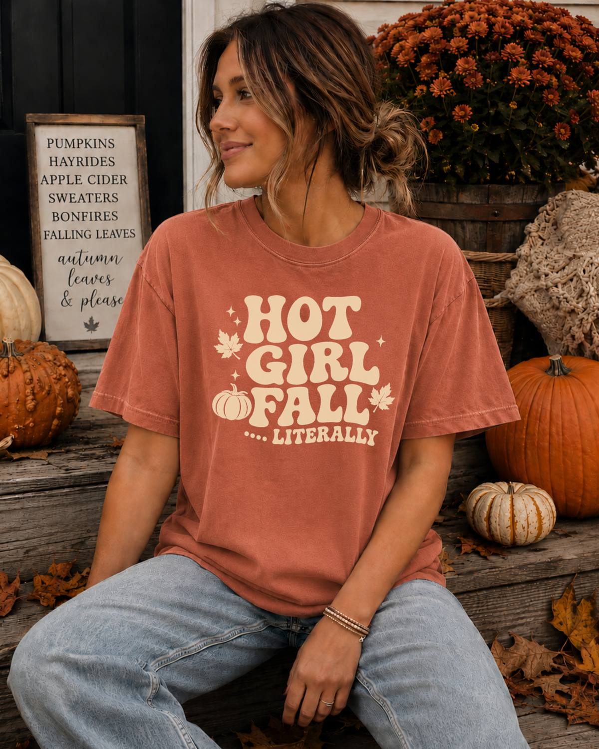 Hot Girl Fall… Literally Tee