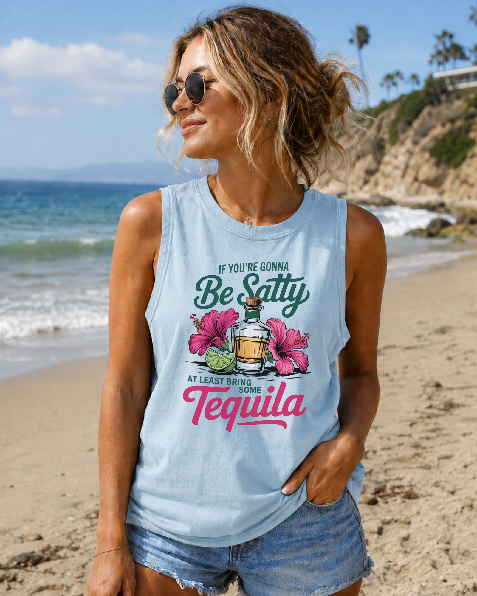 If You’re Gonna Be Salty, At Least Bring Some Tequila tank top