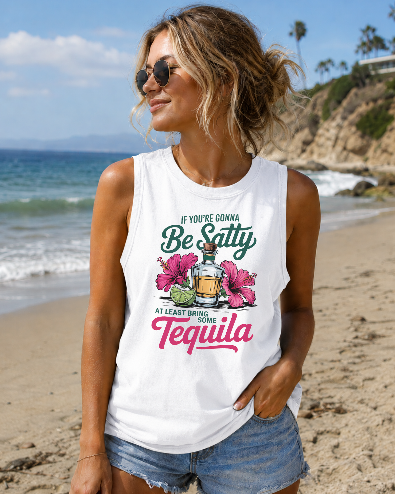 If You’re Gonna Be Salty, At Least Bring Some Tequila tank top