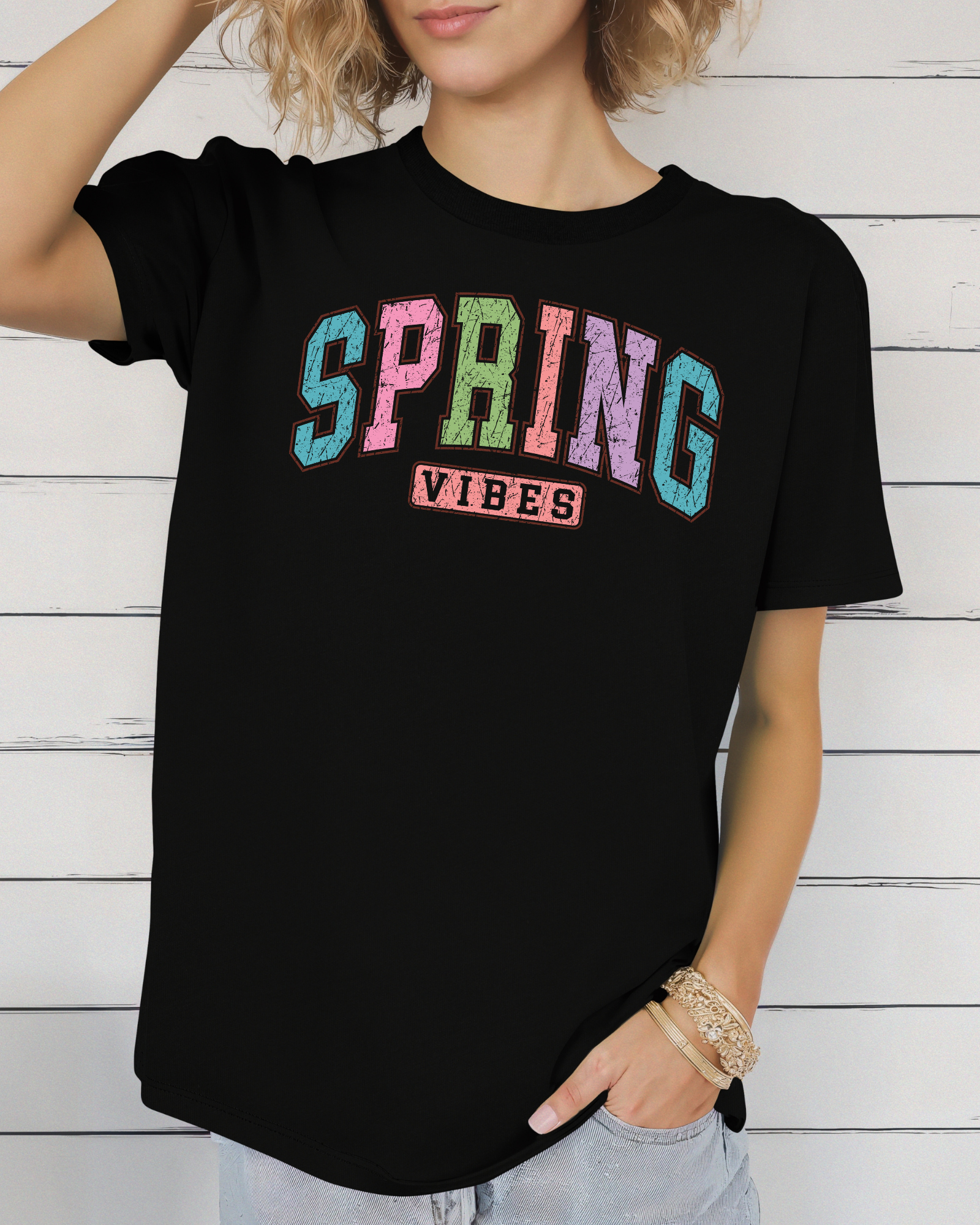 Spring Vibes Pastel Tee