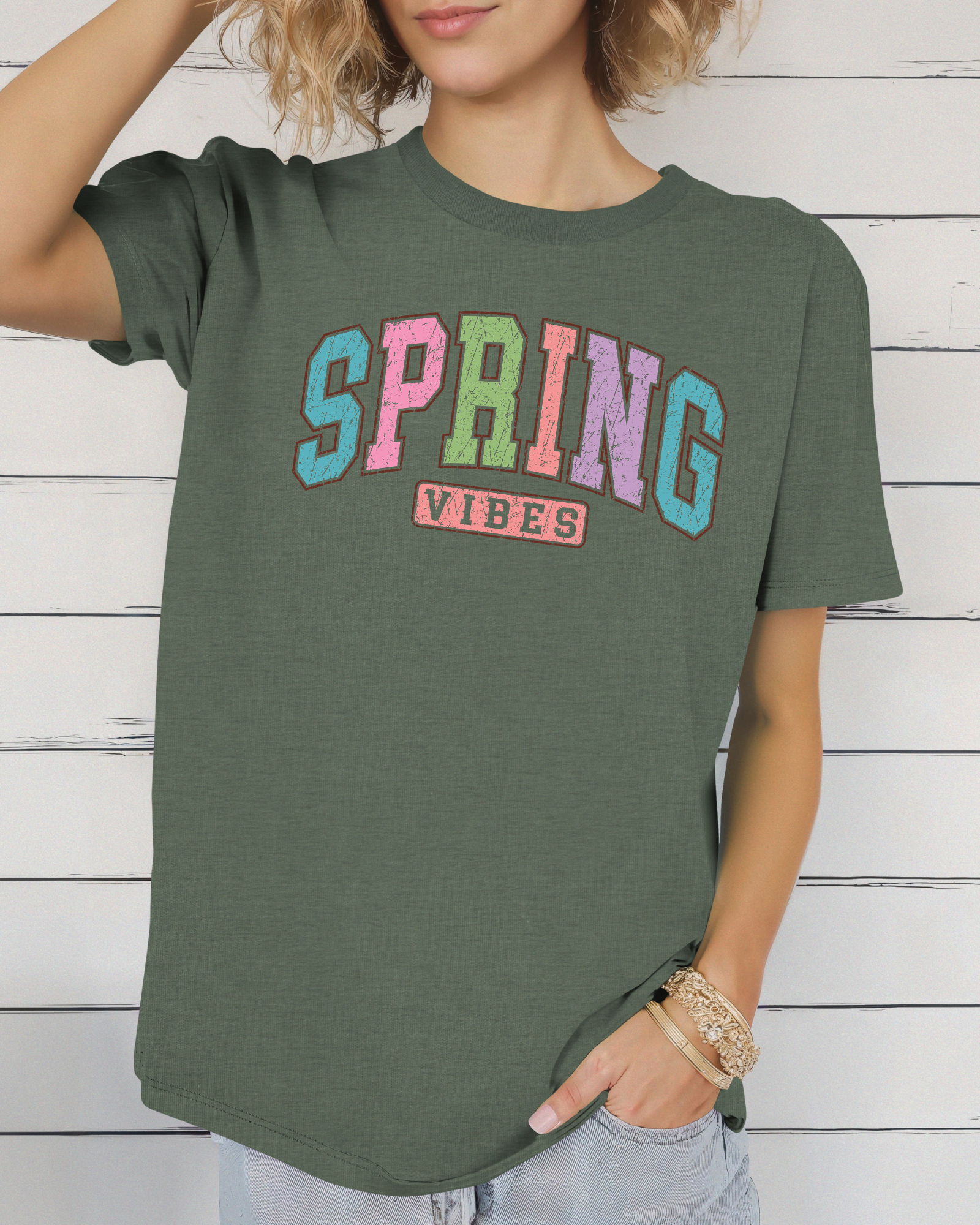 Spring Vibes Pastel Tee