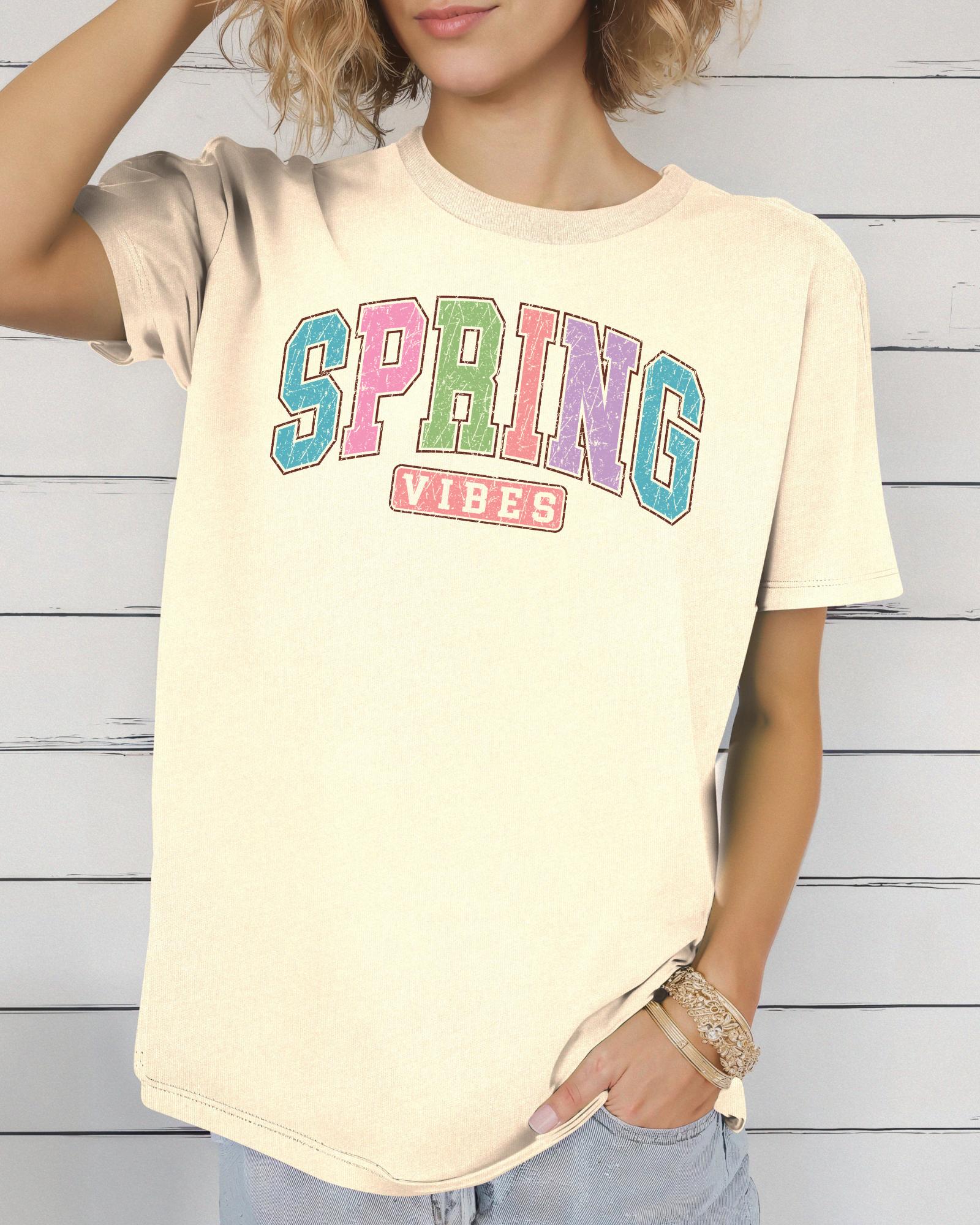 Spring Vibes Pastel Tee