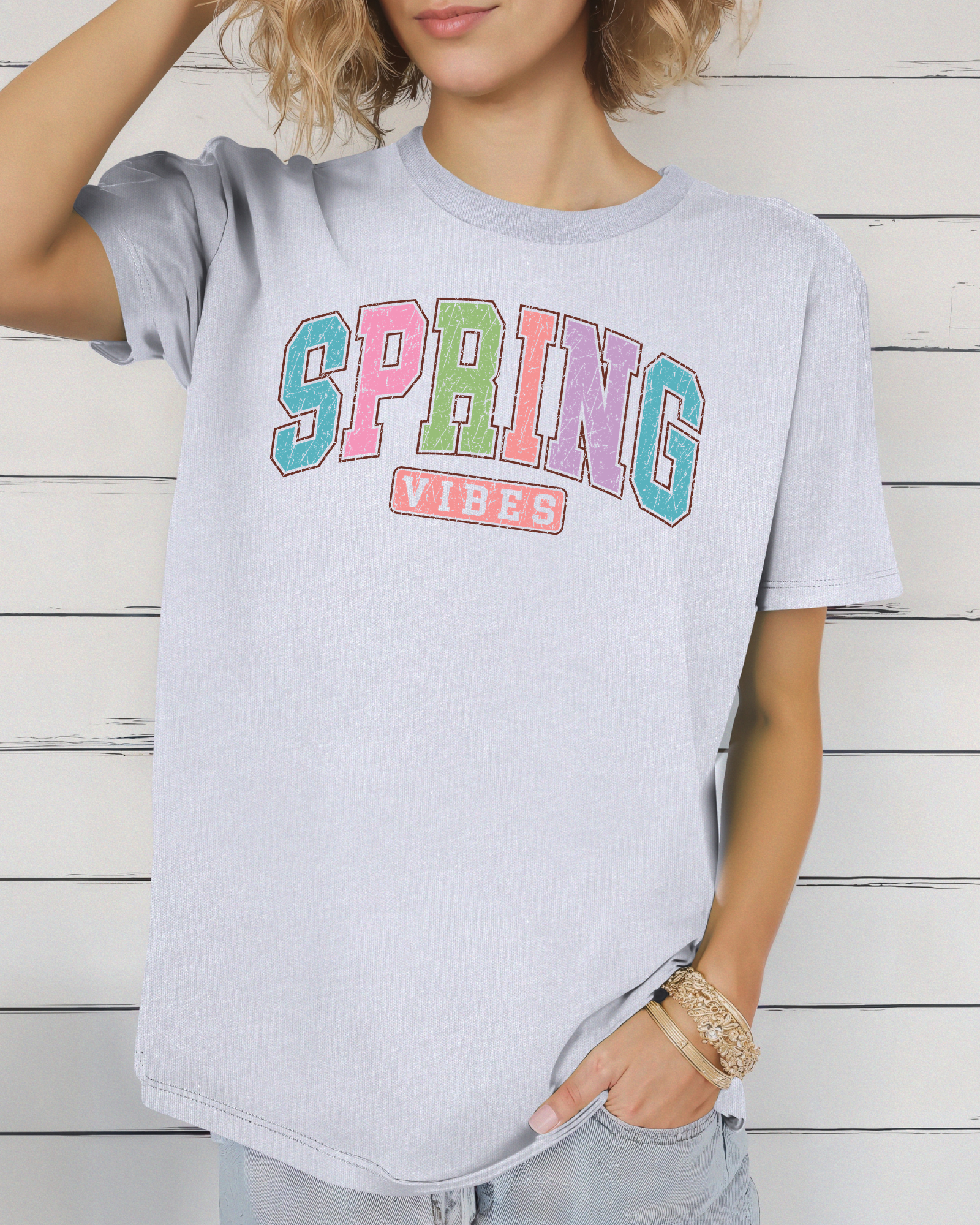 Spring Vibes Pastel Tee