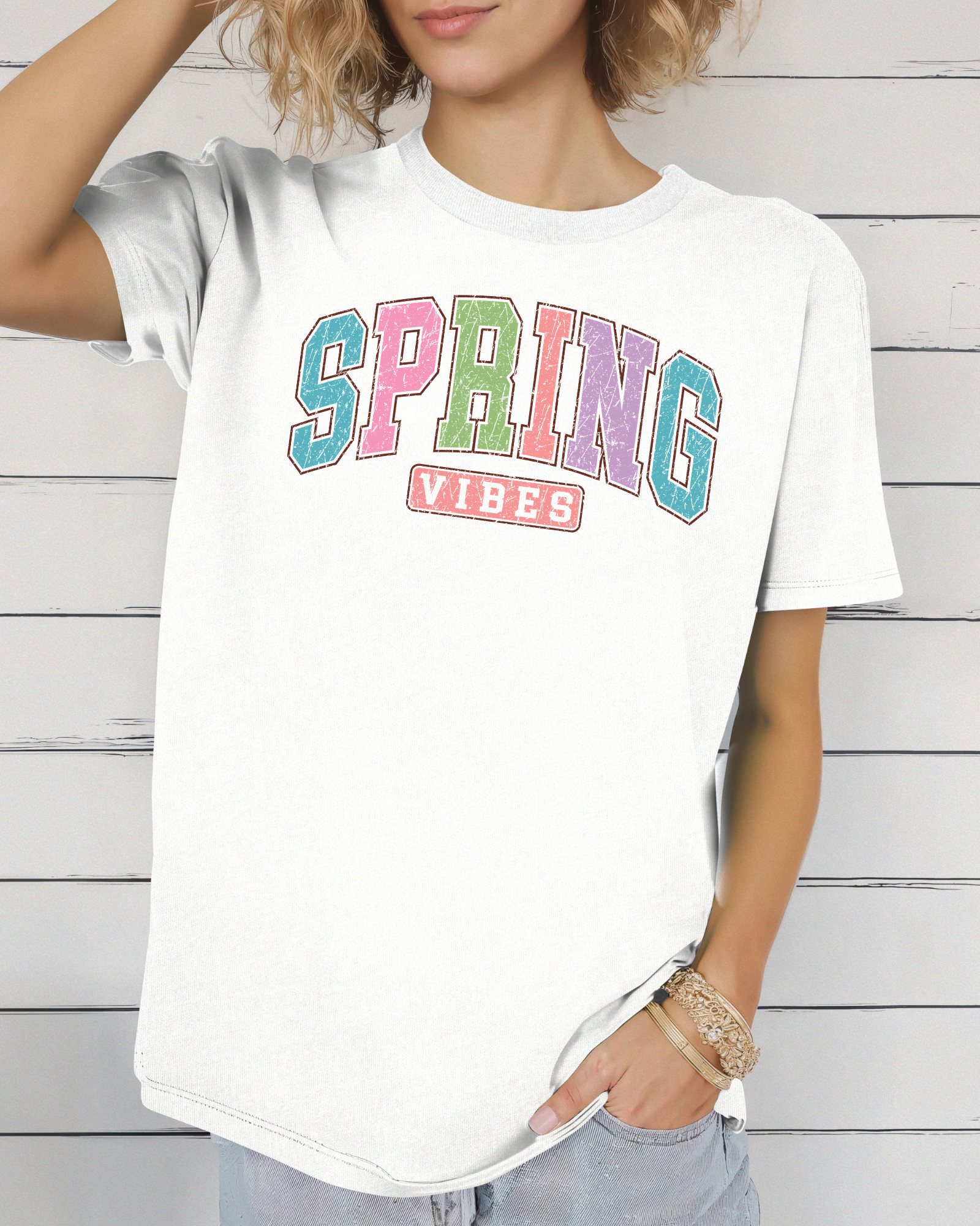 Spring Vibes Pastel Tee