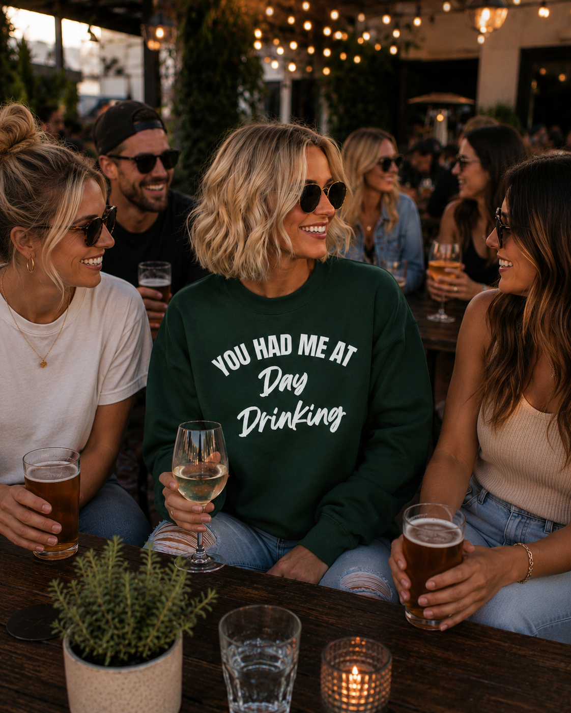 You Had Me at Day Drinking Crewneck Sweater